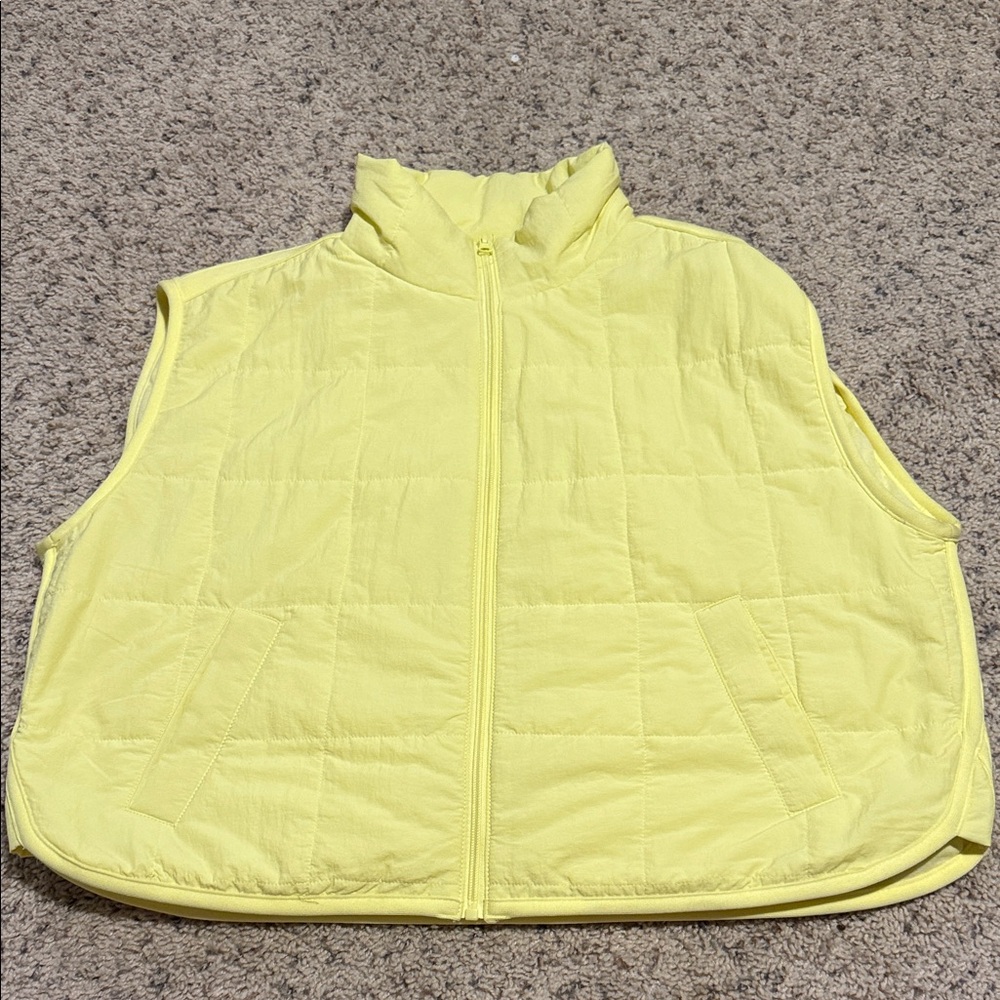 Yellow Puffer Vest